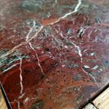 Red marble coffee table