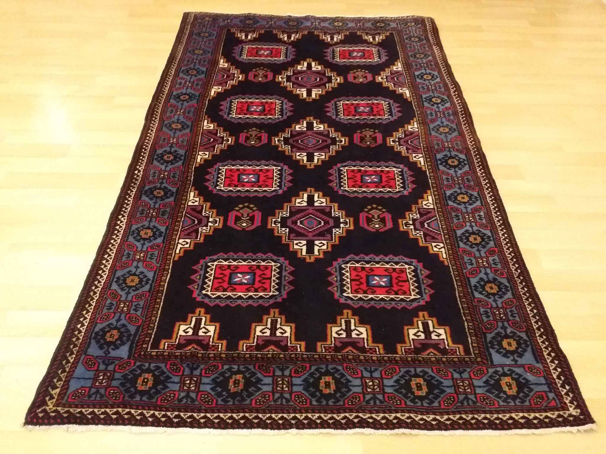 Handmade persian yalameh rug 204x124cm