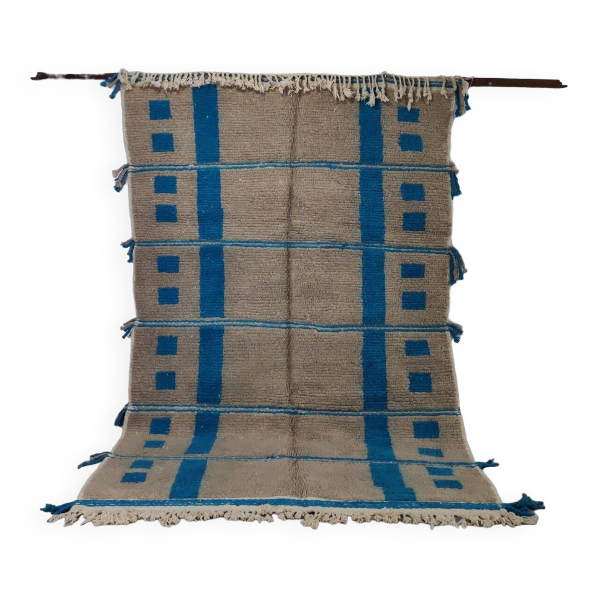 Handmade wool Berber rug 300X200 cm