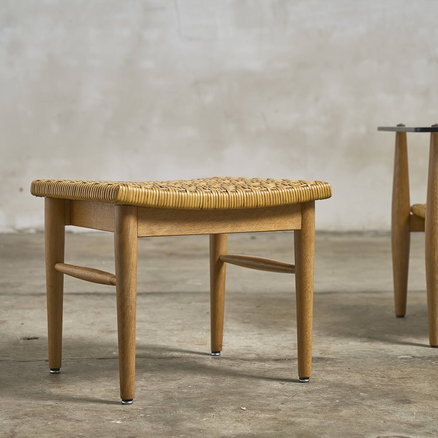 Coffee table and its stool.