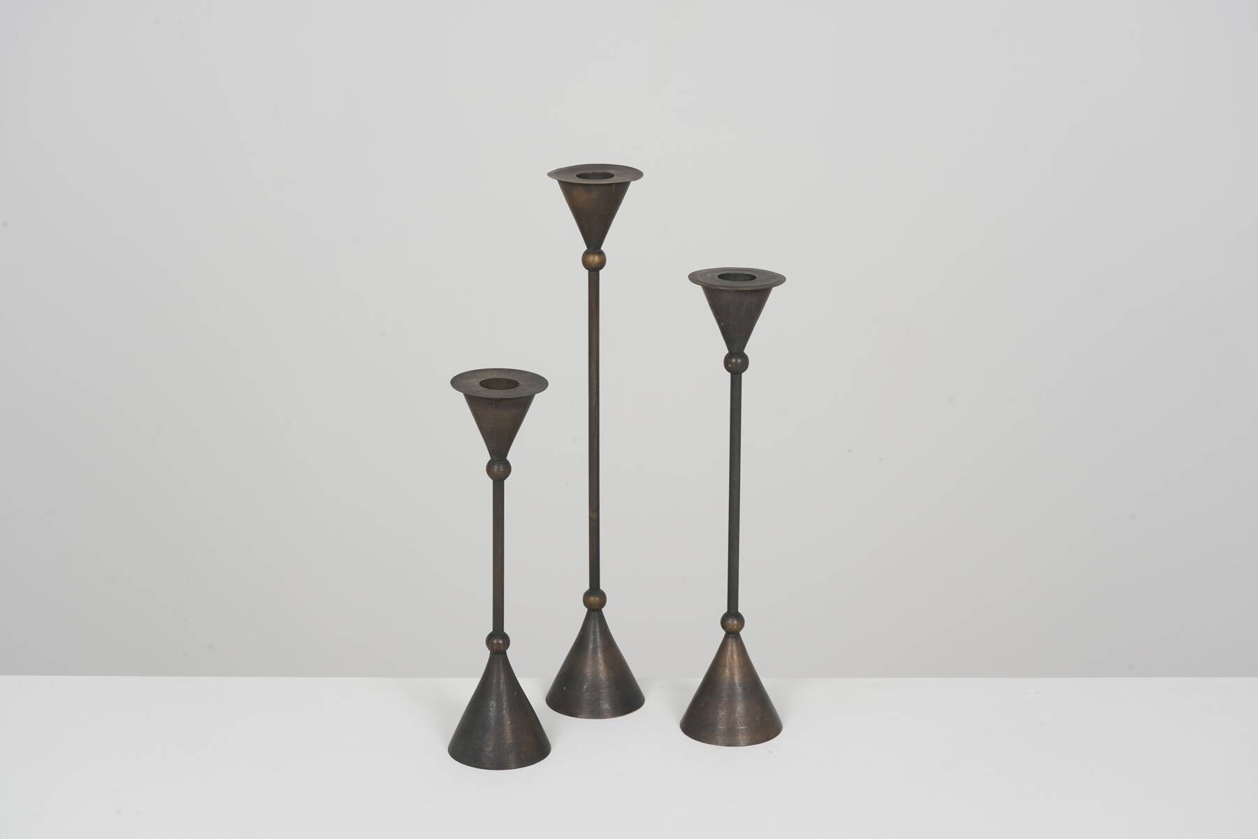 Christian de Beaumont Memphis candlesticks circa 1980