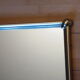 Mirror window, brass metal 31x61cm