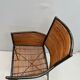 Bamboo and iron armchair