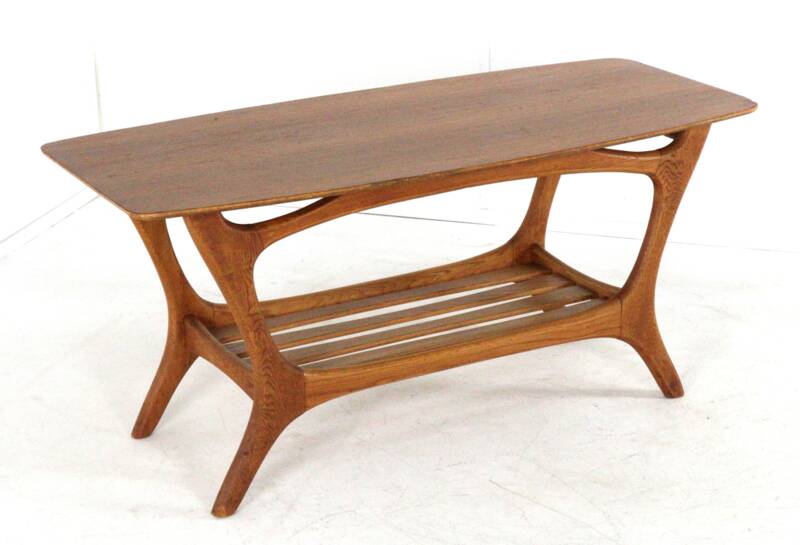 Coffee table 'Huizen' - dutch mid centiry modern design - organic shapes