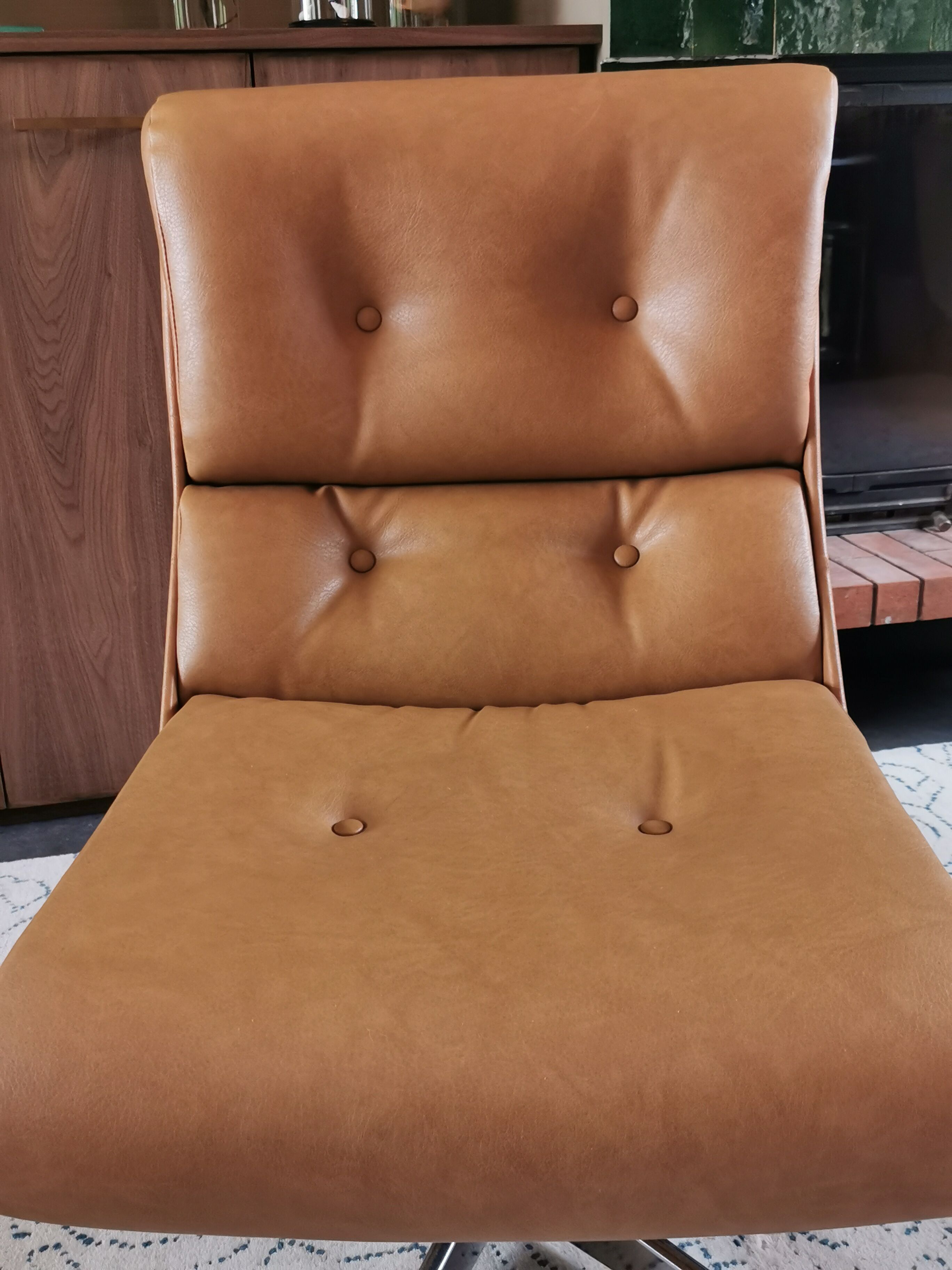 Pair of scandinavian armchairs 1970