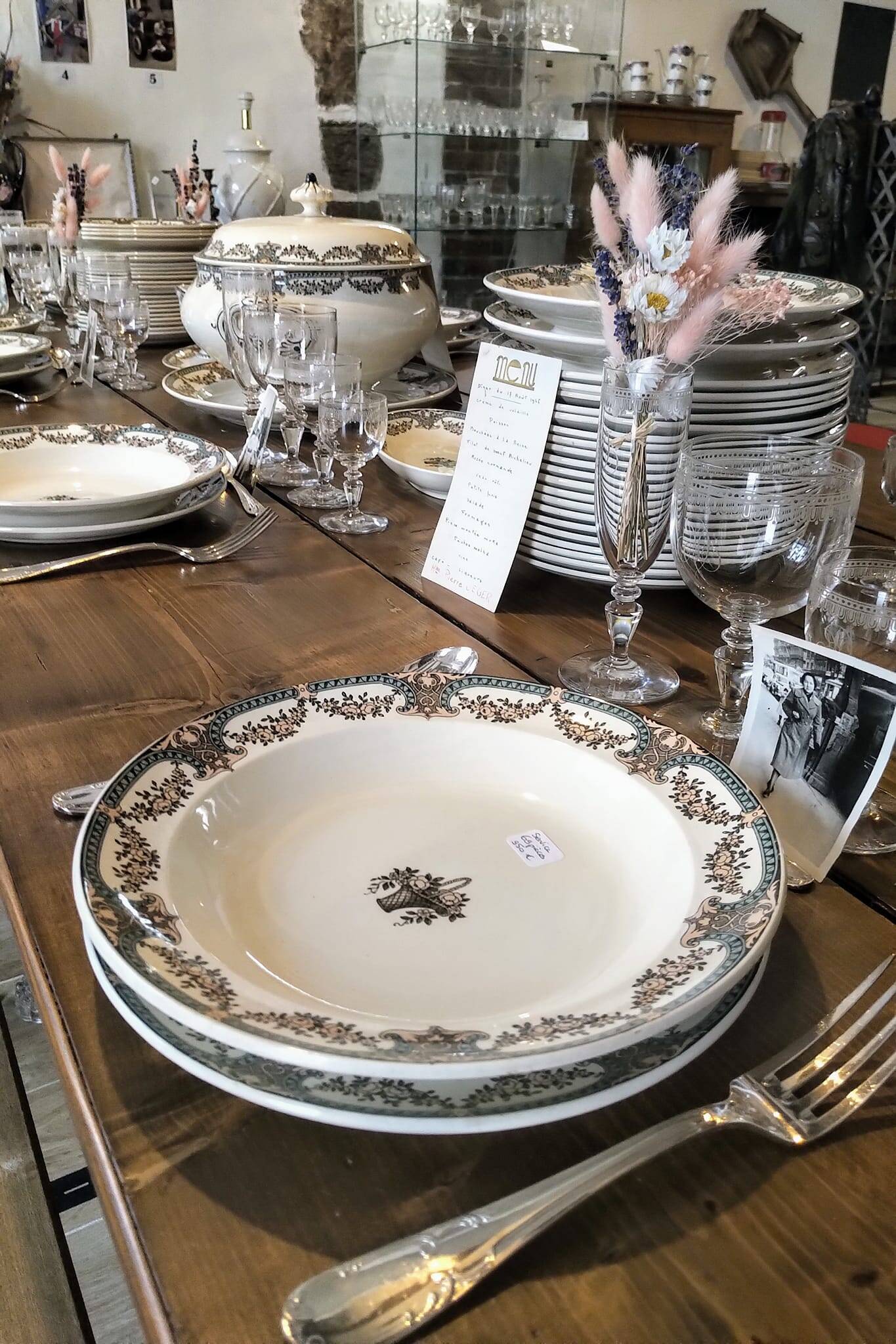 Sarreguemines Dubarry dish set