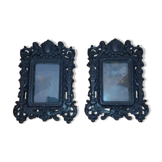 pair of frame gutta percha Napoleon III nineteenth century