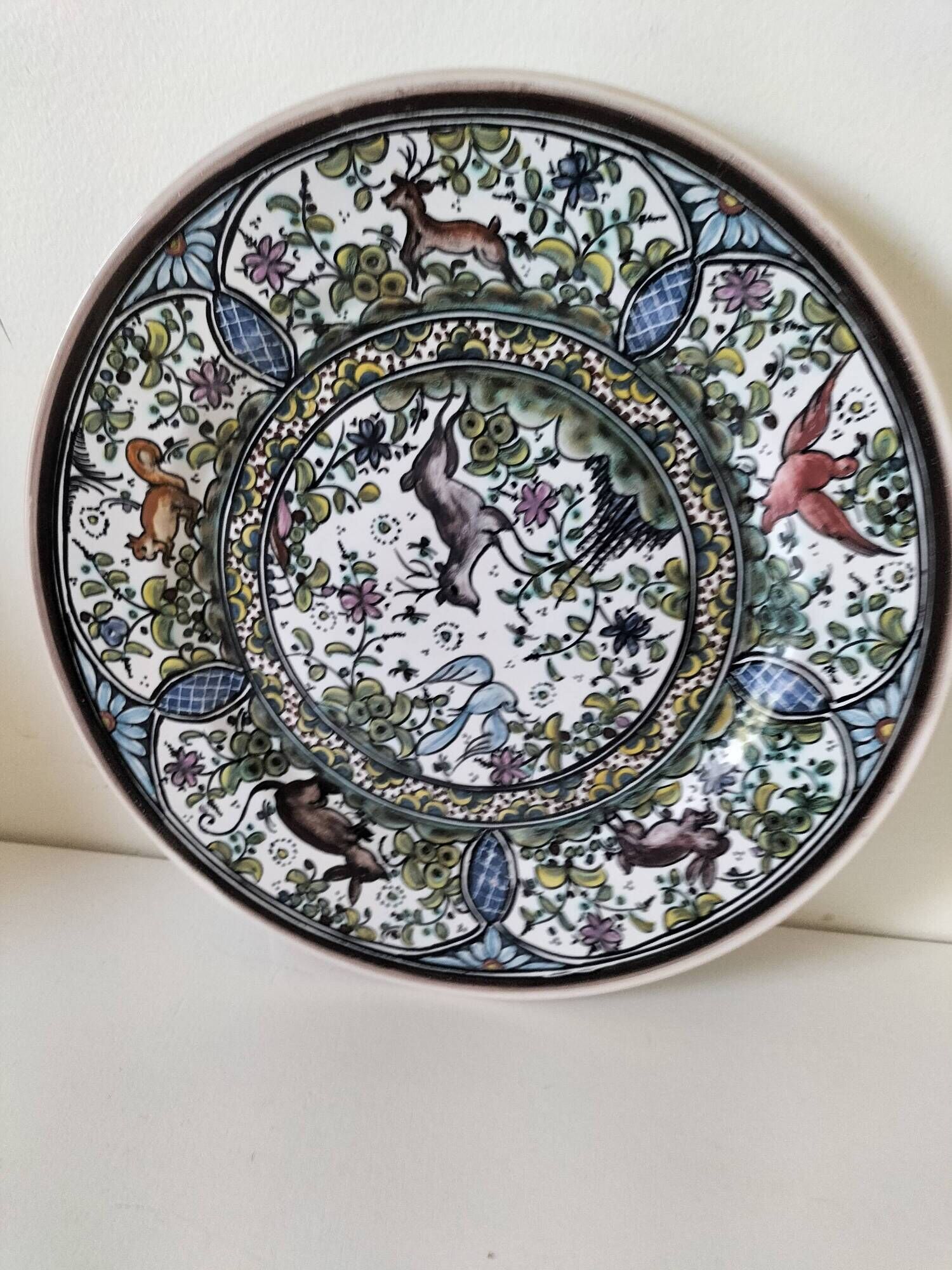 Plate São Pedro Conimbriga Portugal signed Sousa