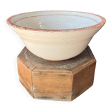 Large vintage Biot coupe in glazed ceramic, French craftsmanship.