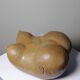 Grande Vénus sculpturale en grès, buste de femme, vintage signé, vintage 90