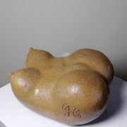 Grande Vénus sculpturale en grès, buste de femme, vintage signé, vintage 90
