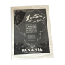 Vintage advertising to frame banania 1933