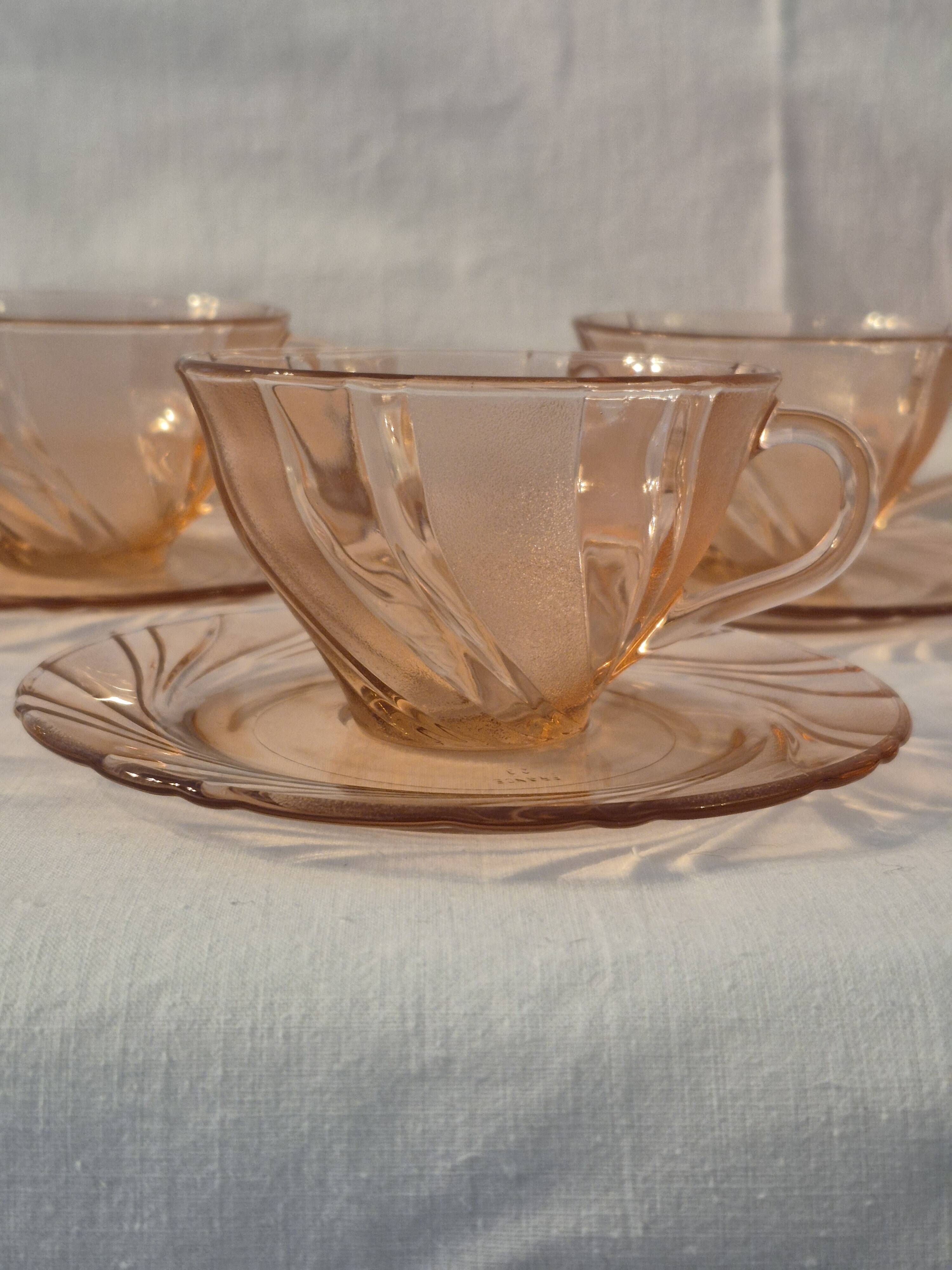 Cups and saucers vereco model beau rivage