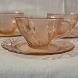 Cups and saucers vereco model beau rivage