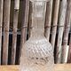 Glass floral carafe