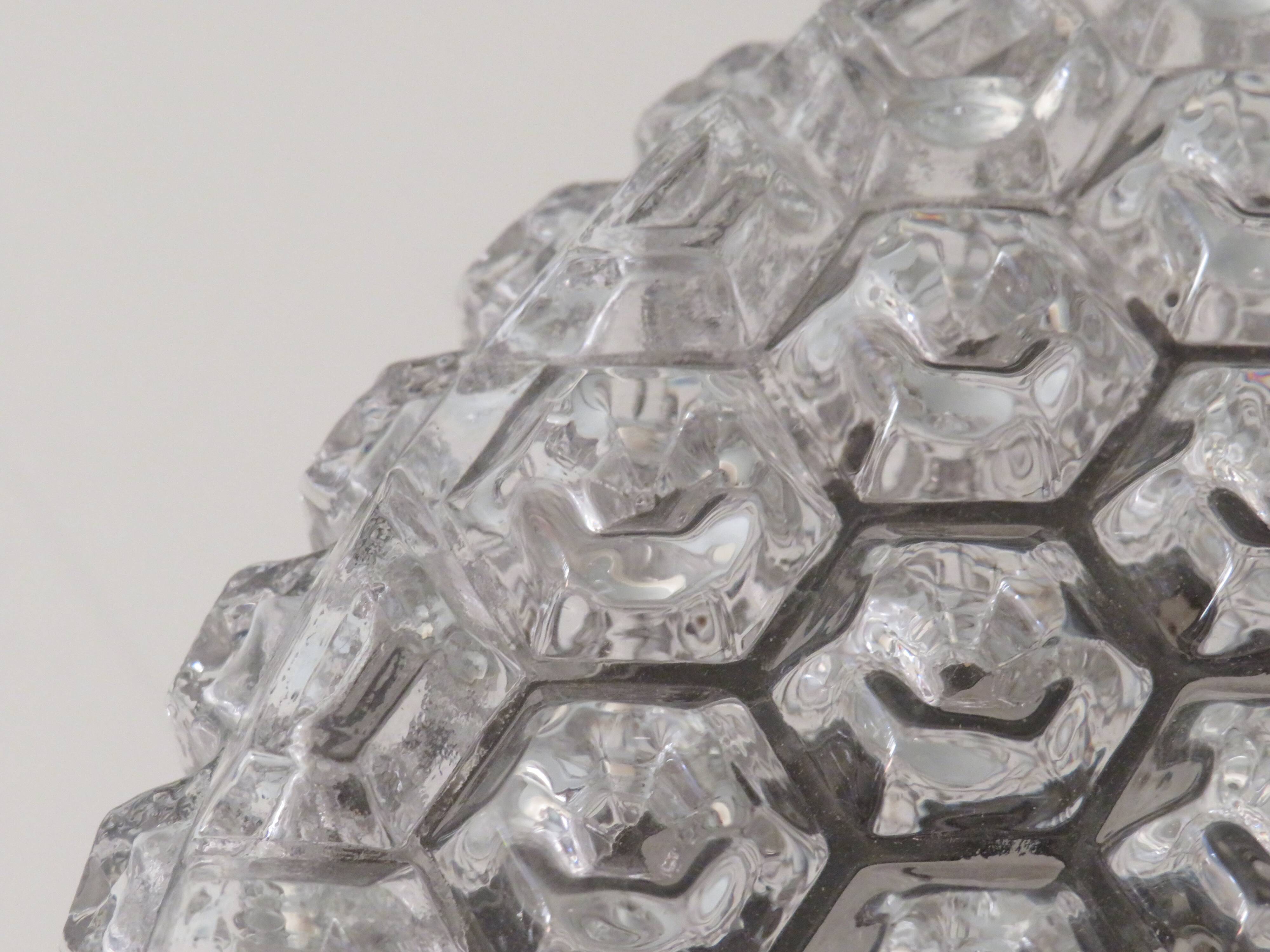 Brutalist wall or ceiling lamp by Niko Belgique 1960