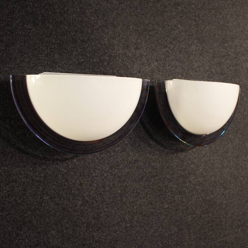 Pair of 70s wall lamps