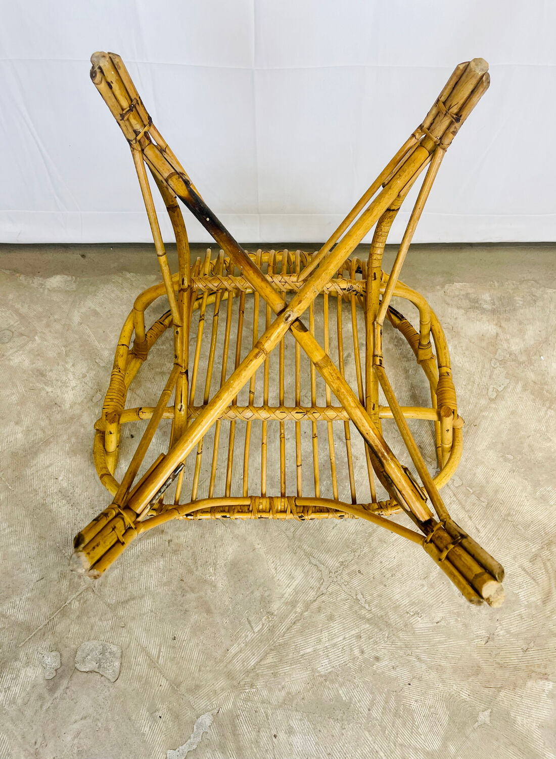 Rattan armchair