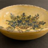 Cazaux Biarritz ceramic yellow and blue bowl