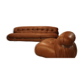 Cassina Soriana sofa for 4 people and 1 Soriana armchair for Cassina.