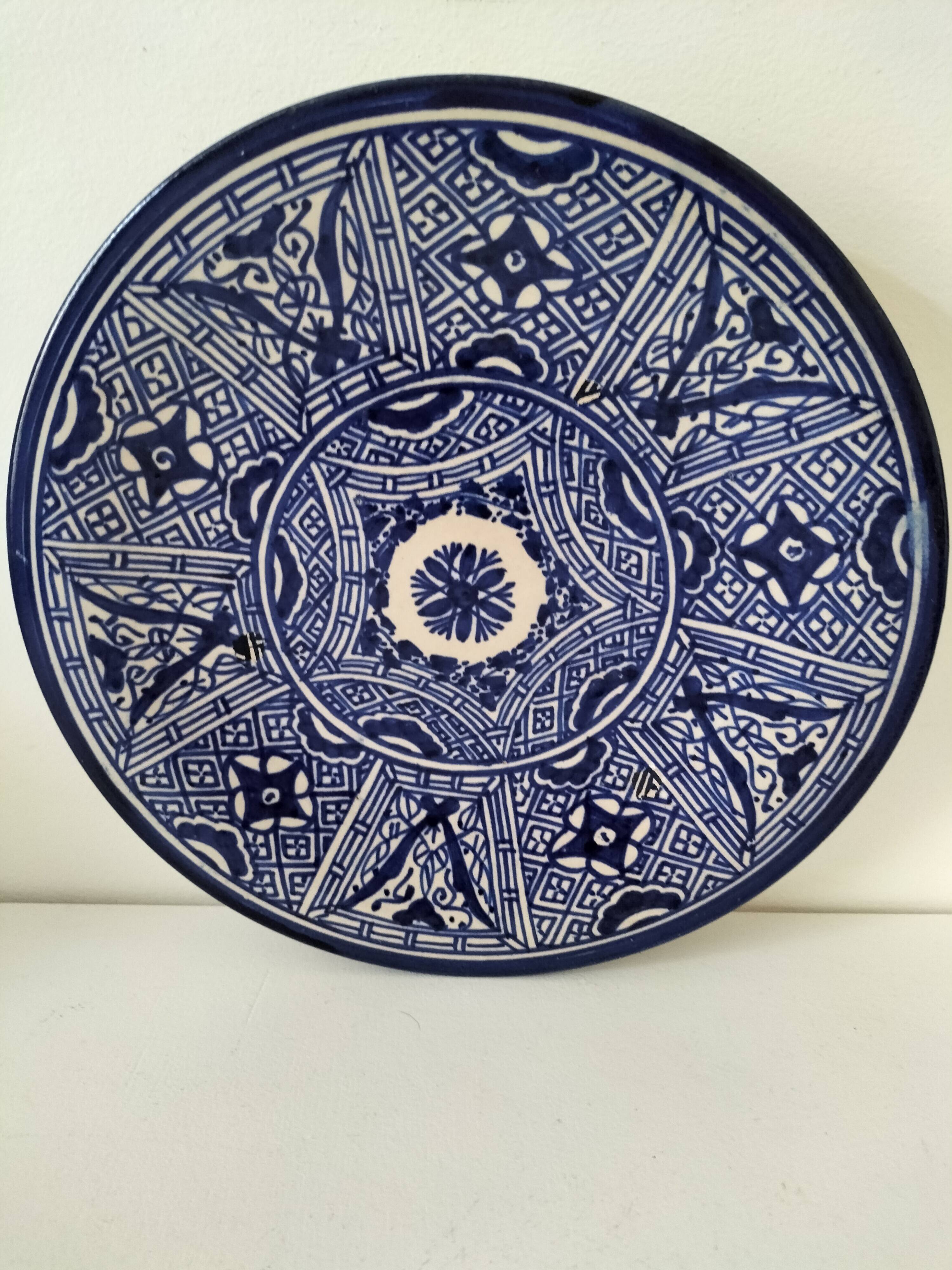 Moroccan glazed earthenware bowl