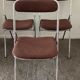 Série de 3 chaises pliantes Souvignet des années 70