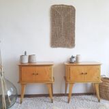 Pair of bedside tables-compass-circa 1960-Scandinavian spirit
