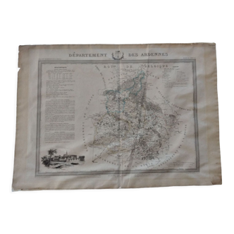 Carte département des Ardennes 1841