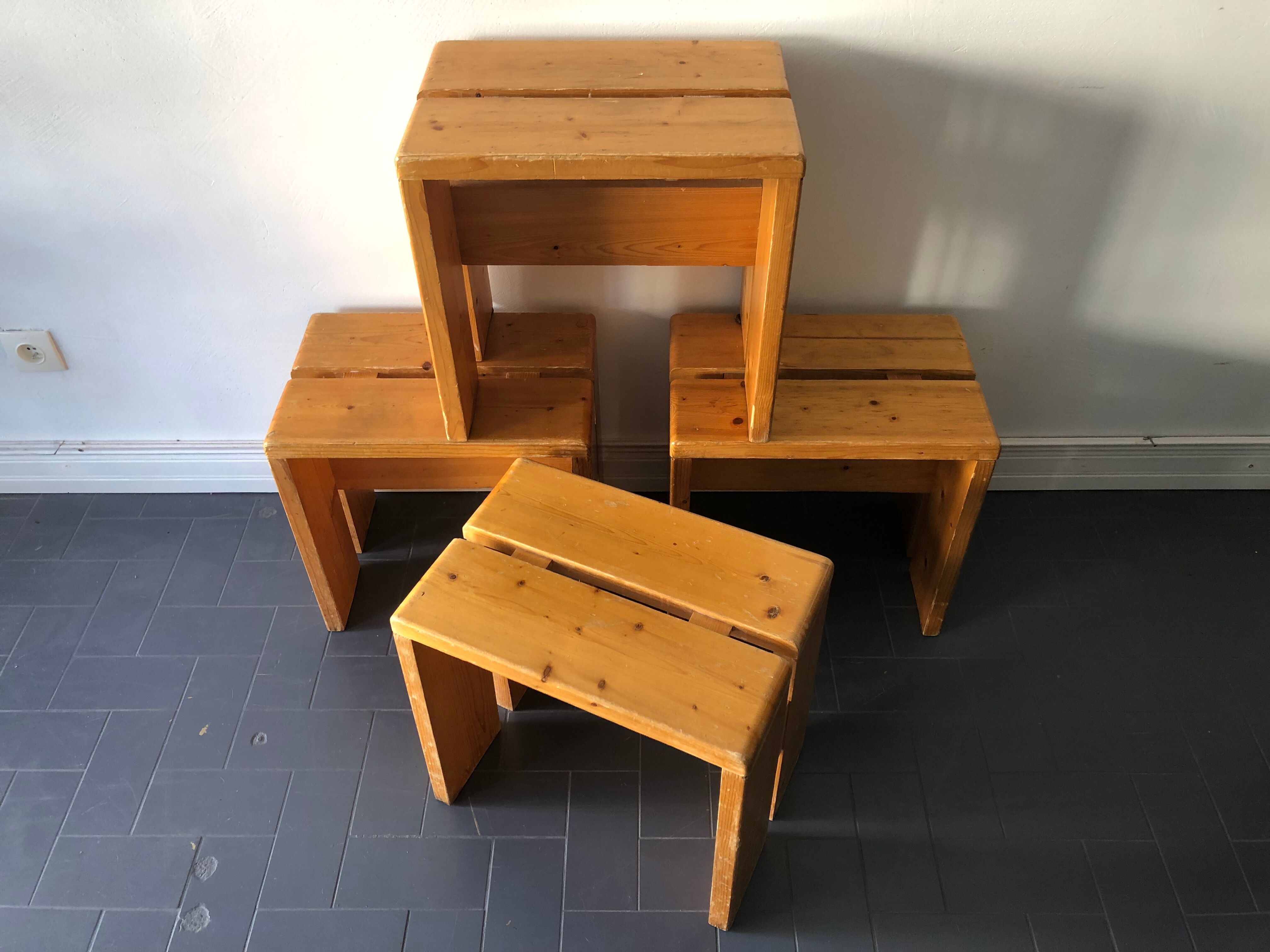 4 stools Les Arcs, 1960