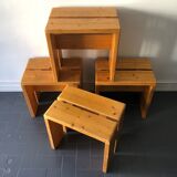 4 stools Les Arcs, 1960
