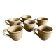 6 vintage France stoneware cups