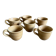 6 vintage France stoneware cups