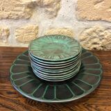 Set of 11 ceramic plates manufacture Upsala Ekeby