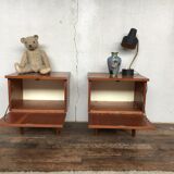 Pair of teak bedside tables 1950/1960