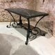Robert merceris coffee table in wrought iron and 1940s marble