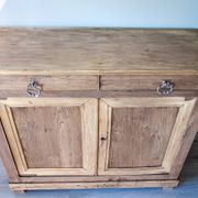 Buffet parisien ancien, Chêne clair brut