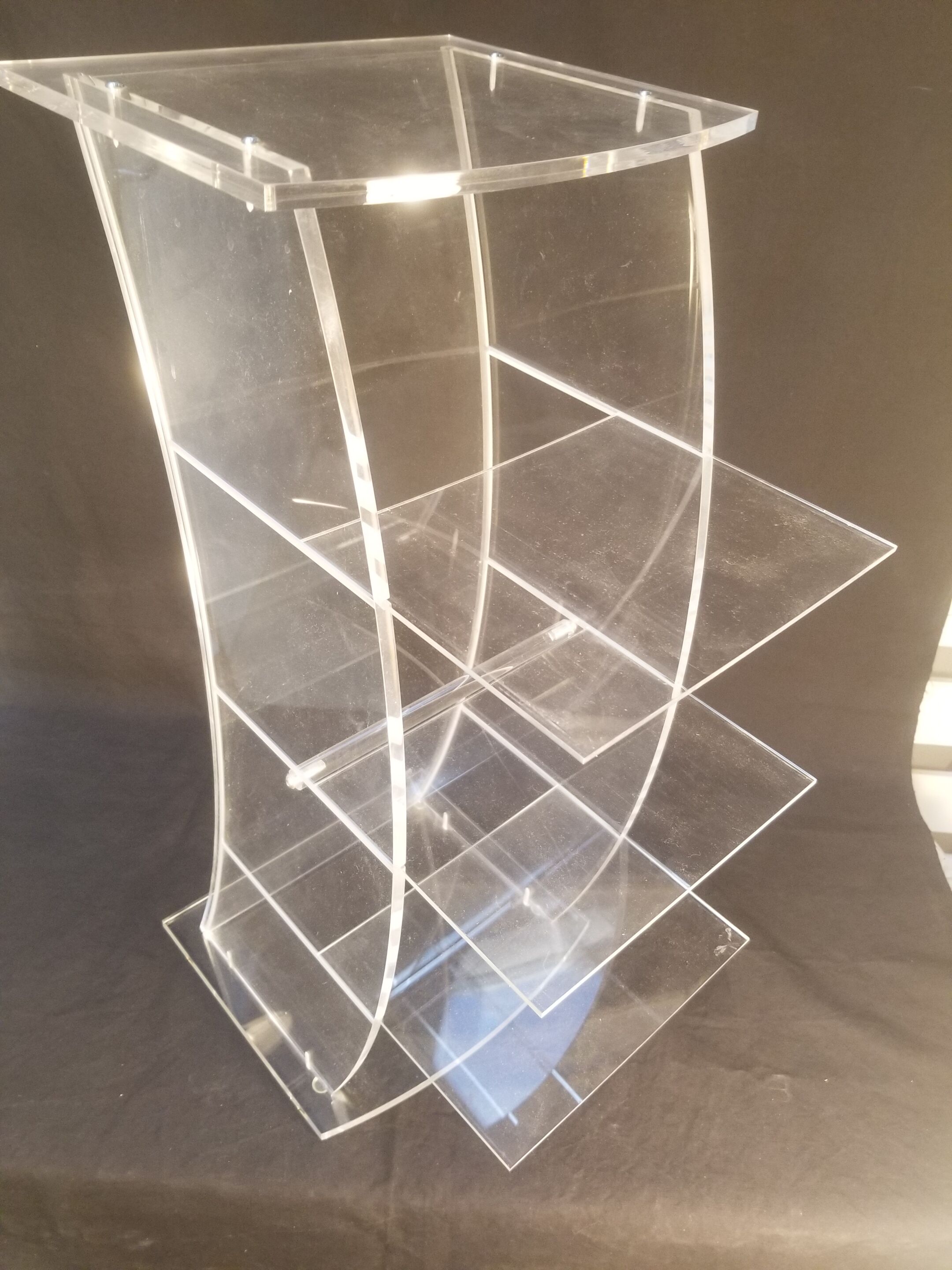 Plexiglas CD storage column - Vintage design 80s