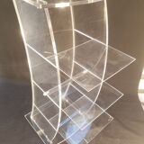 Plexiglas CD storage column - Vintage design 80s