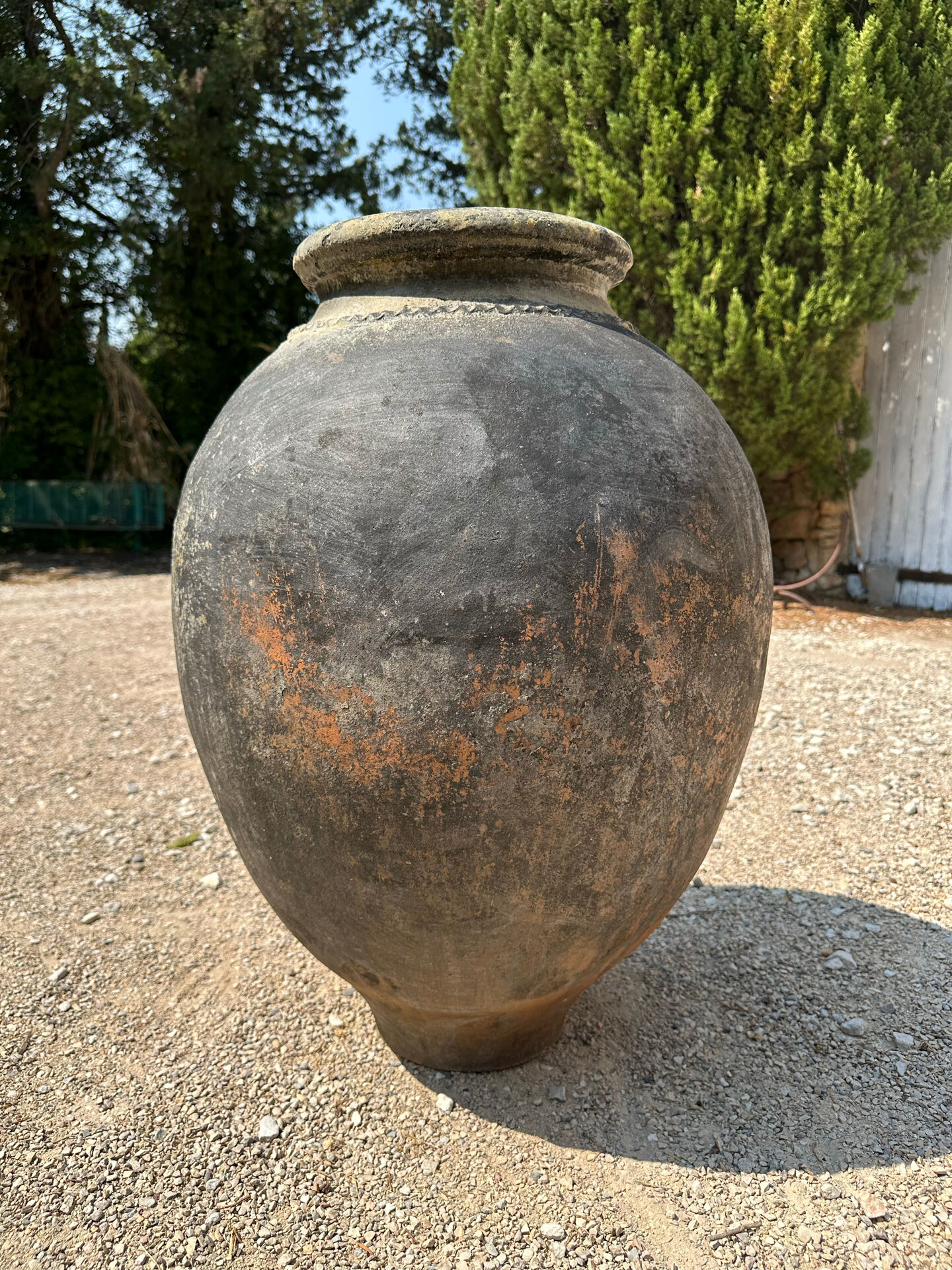 18th-century ancient terracotta wine jar