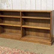 1980s English oak bookshelf unit