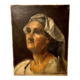 Portrait woman oil on canvas