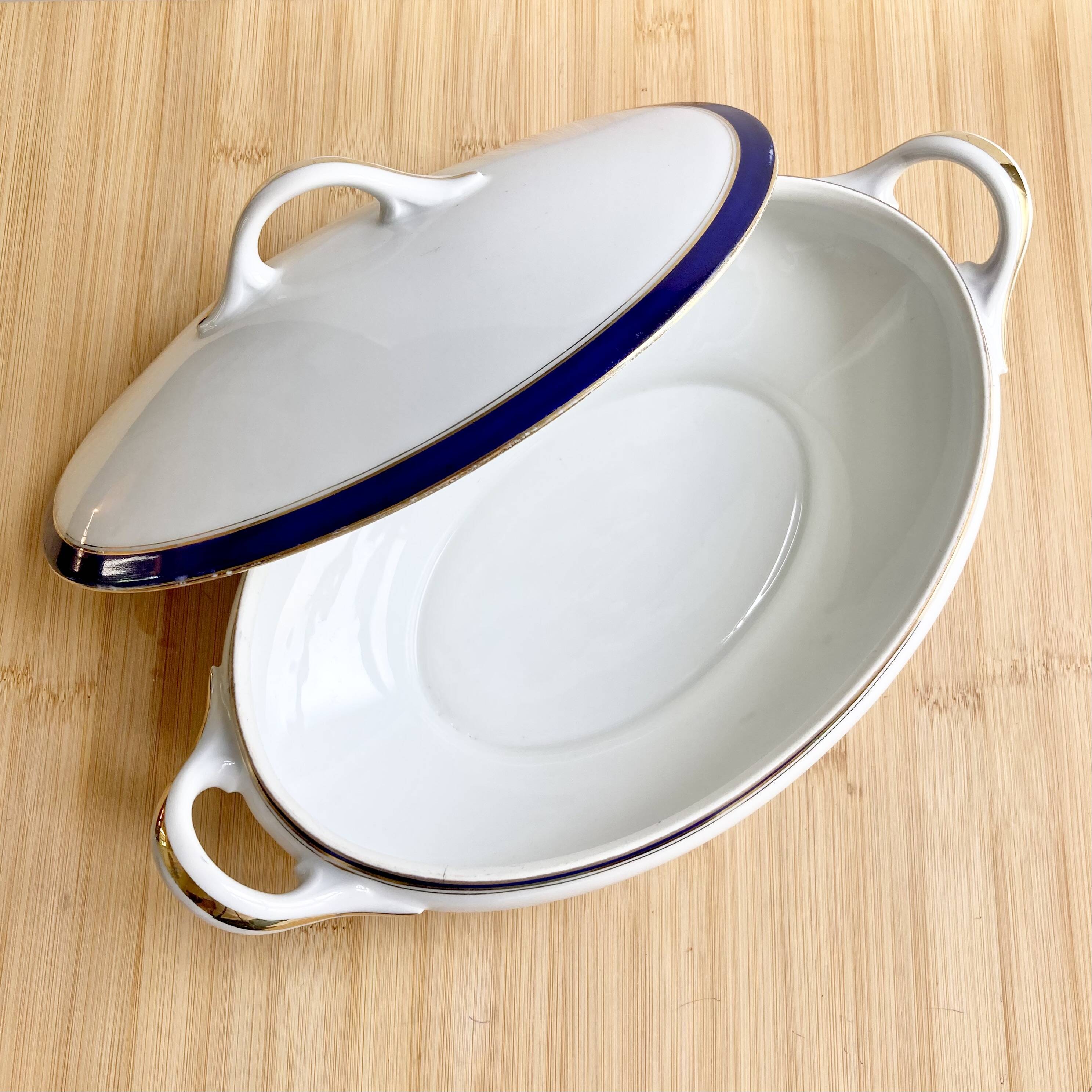 F.Legrand porcelain soup tureen 1920