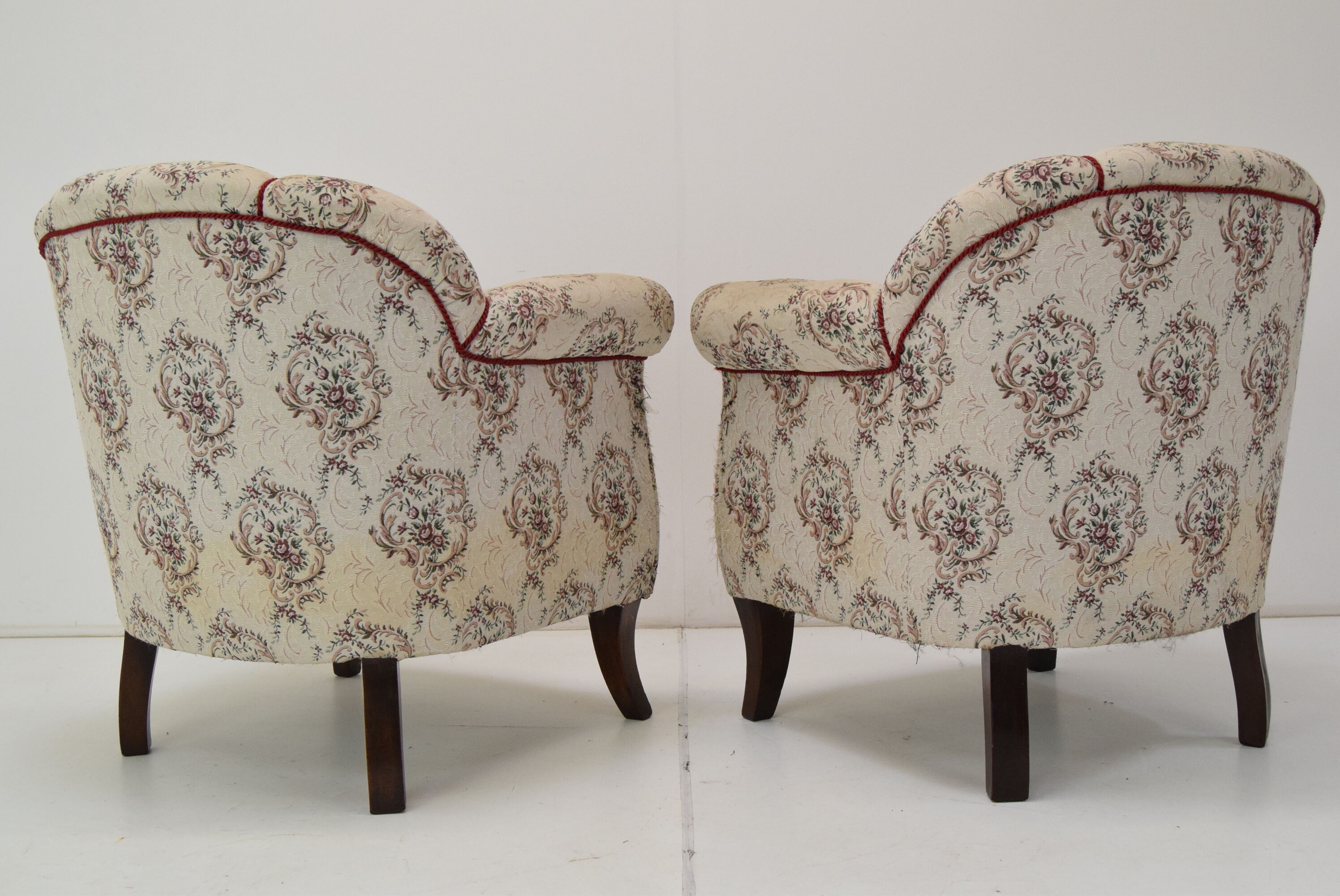 Pair of Mid-century Armchairs,Czechoslovakia,1950's.