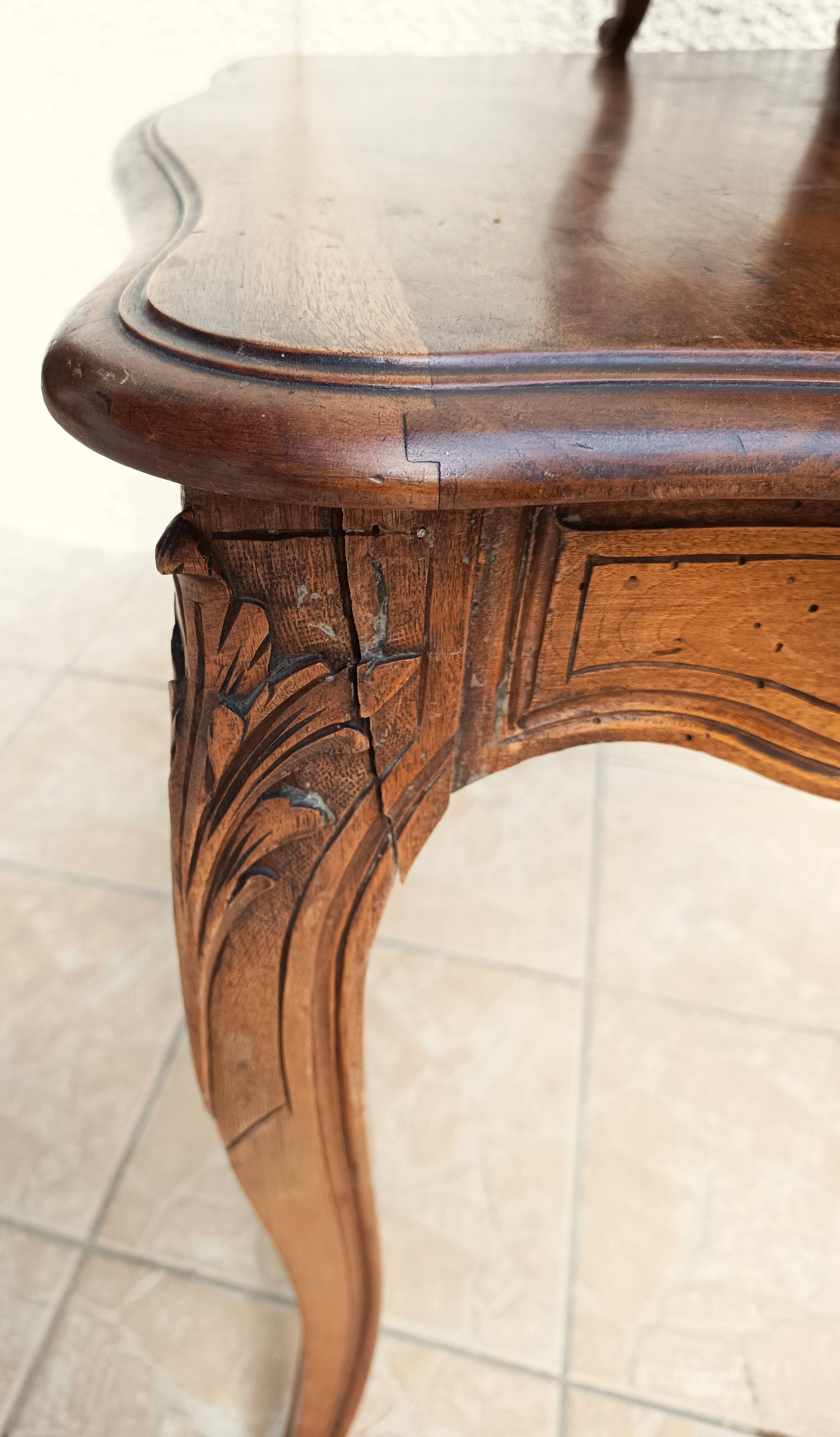 Louis XV walnut desk