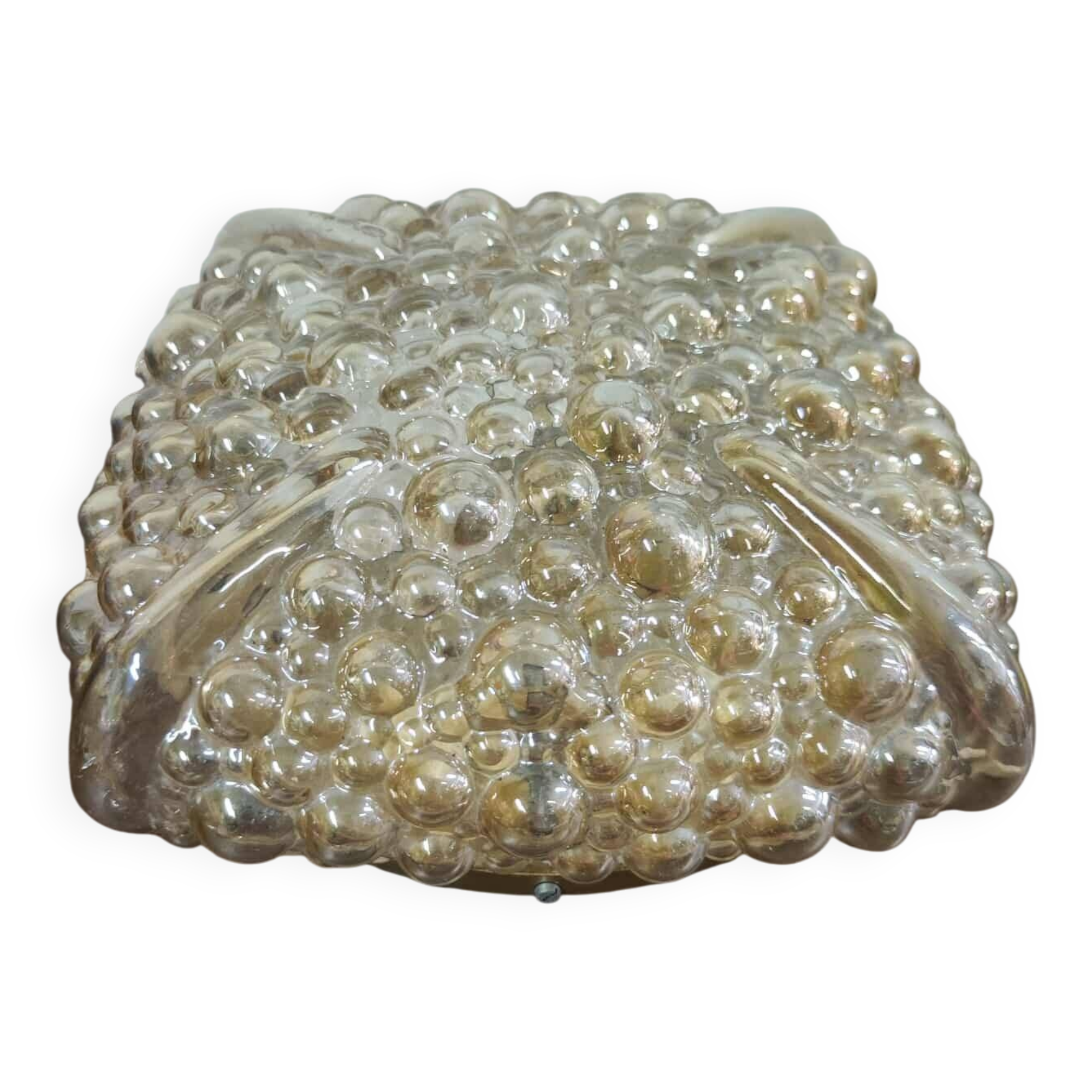 Amber bubble glass lamp, wall lamp or table lamp