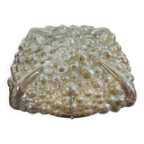 Amber bubble glass lamp, wall lamp or table lamp