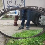 Art Deco oval mirror