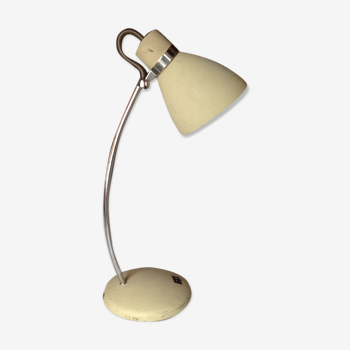 Lampe de bureau vintage, beige