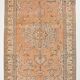 7x9 Vintage Salmon Orange & Beige Living Room Persian Vintage Rug,168x257cm