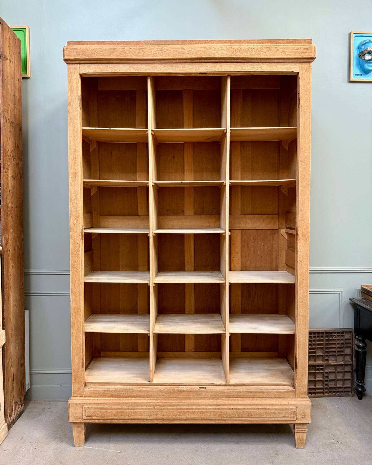 Large oak locker cabinet (renovated)